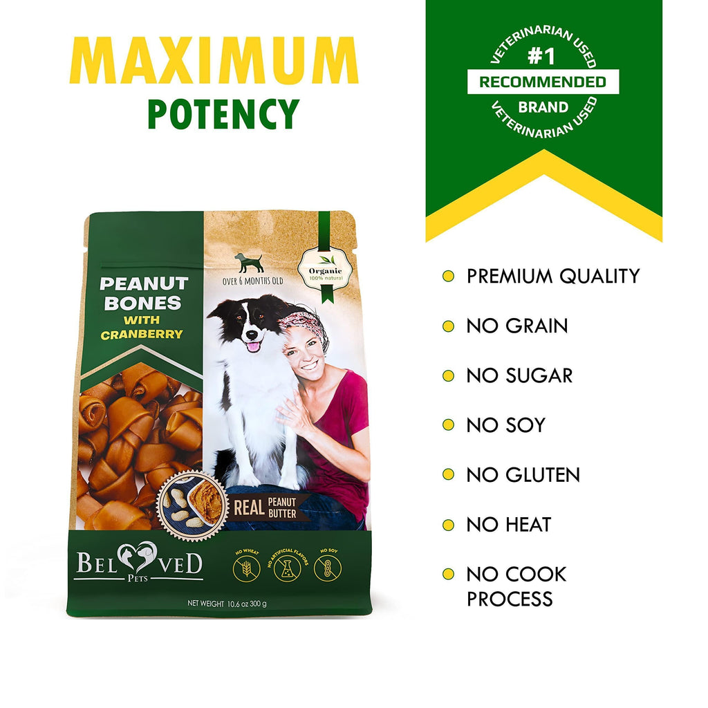 PawPremium Peanut Butter & Cranberry Dog Bones