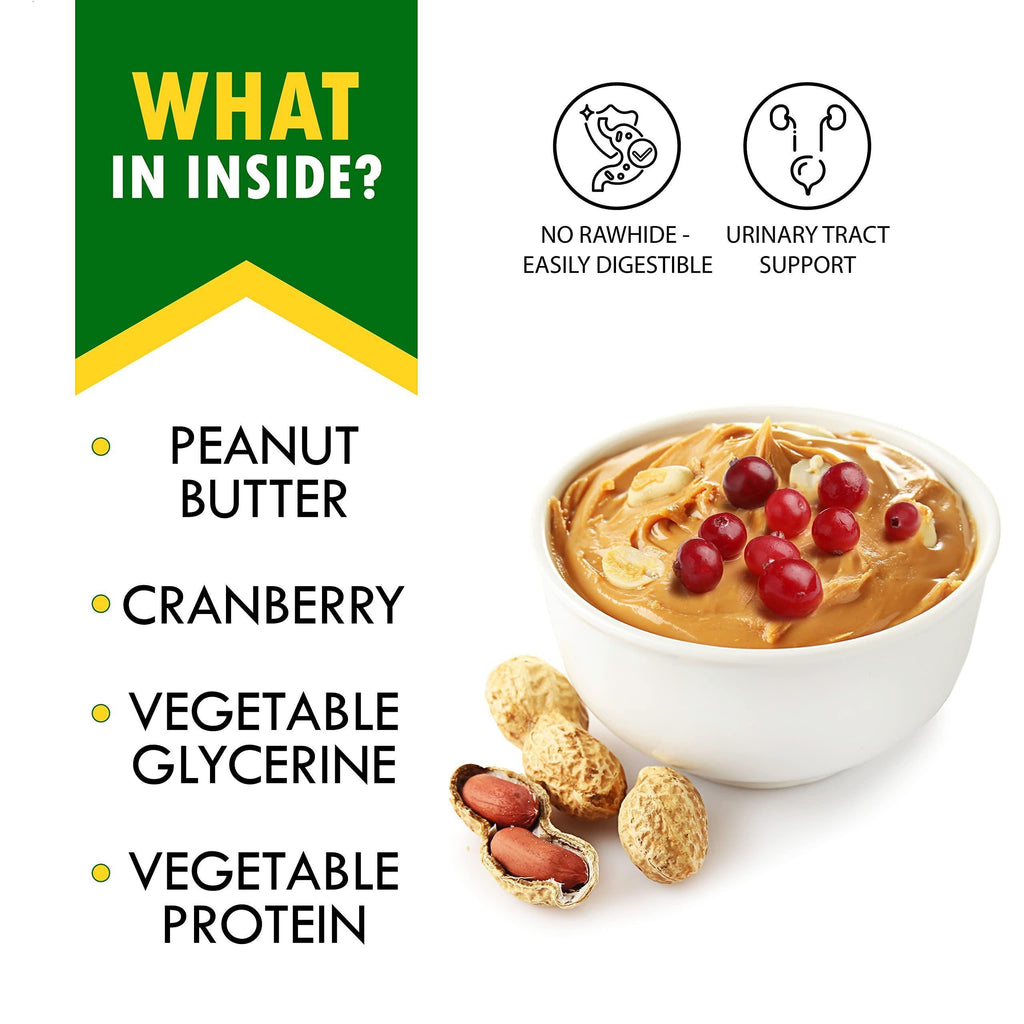 PawPremium Peanut Butter & Cranberry Dog Bones