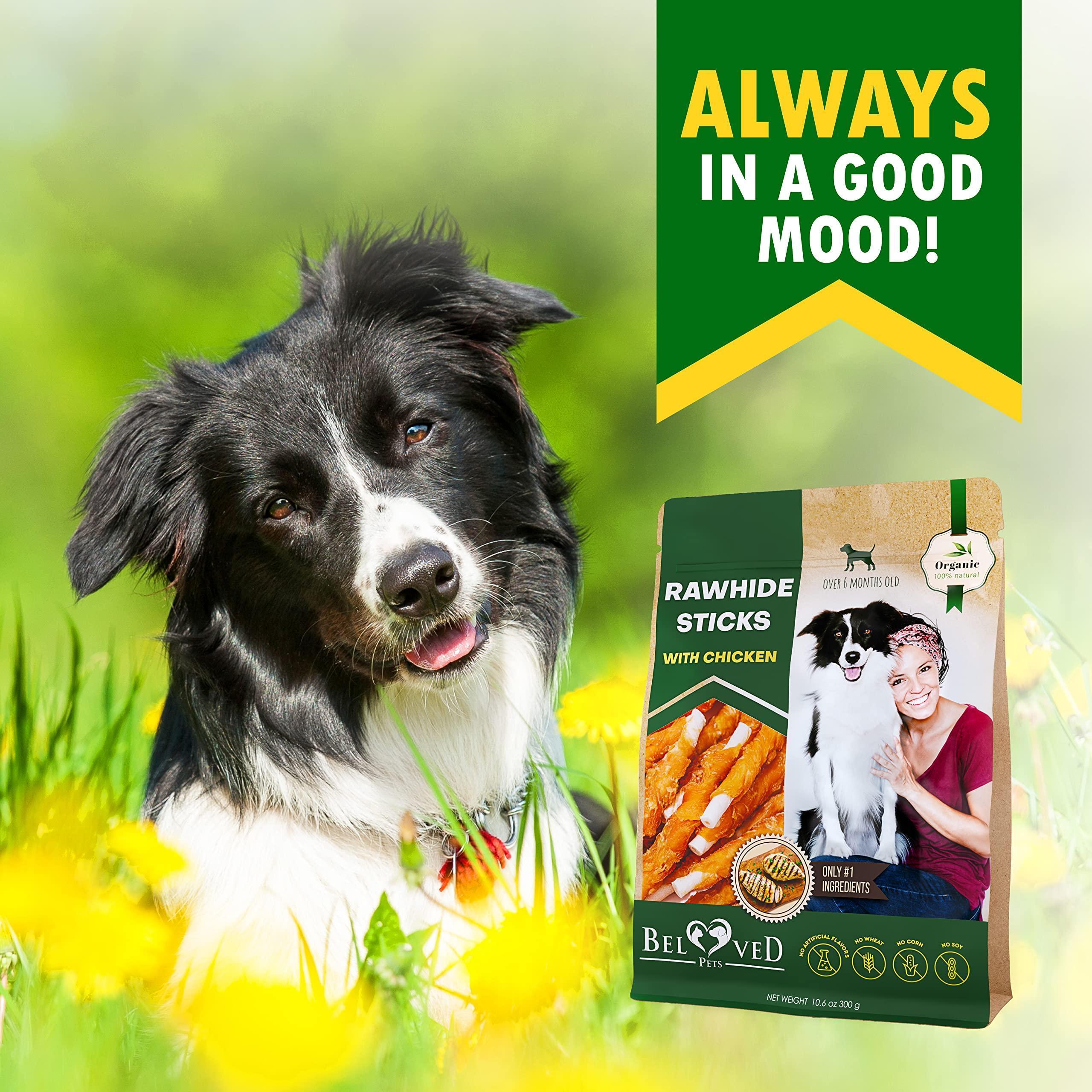 PawPremium Chicken-Wrapped Rawhide Sticks