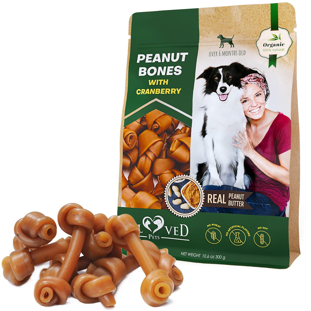 PawPremium Peanut Butter & Cranberry Dog Bones