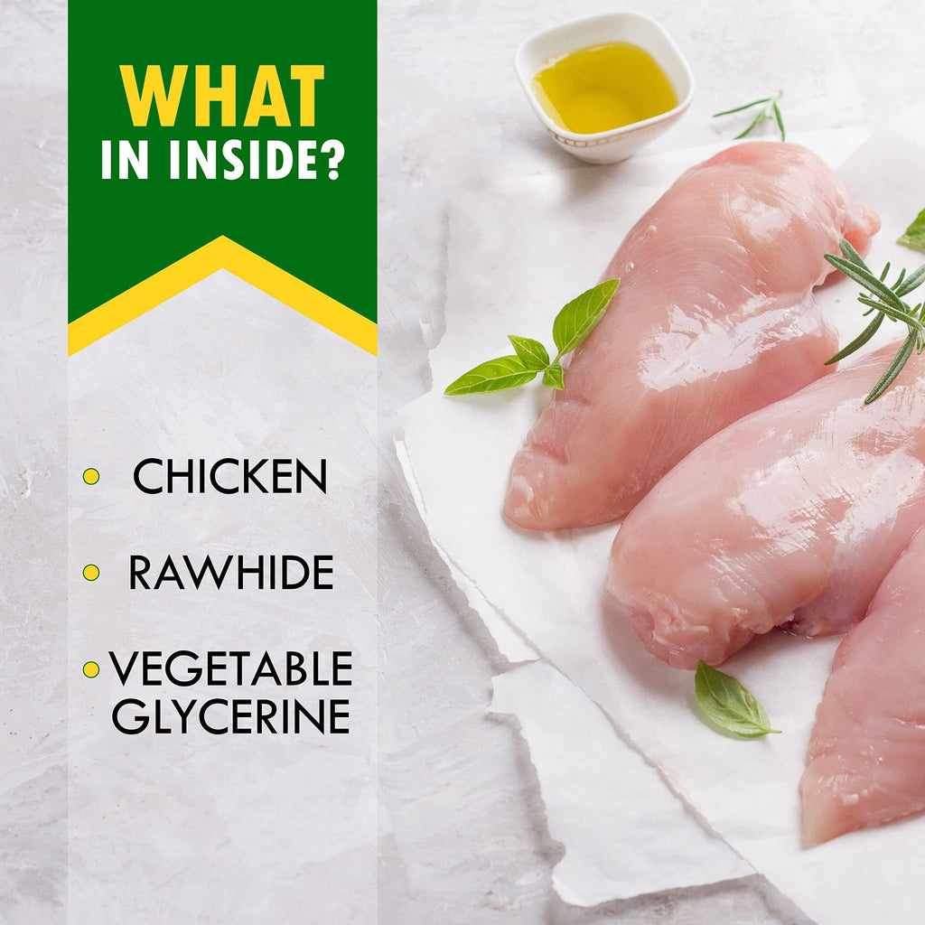 PawPremium Chicken-Wrapped Rawhide Sticks