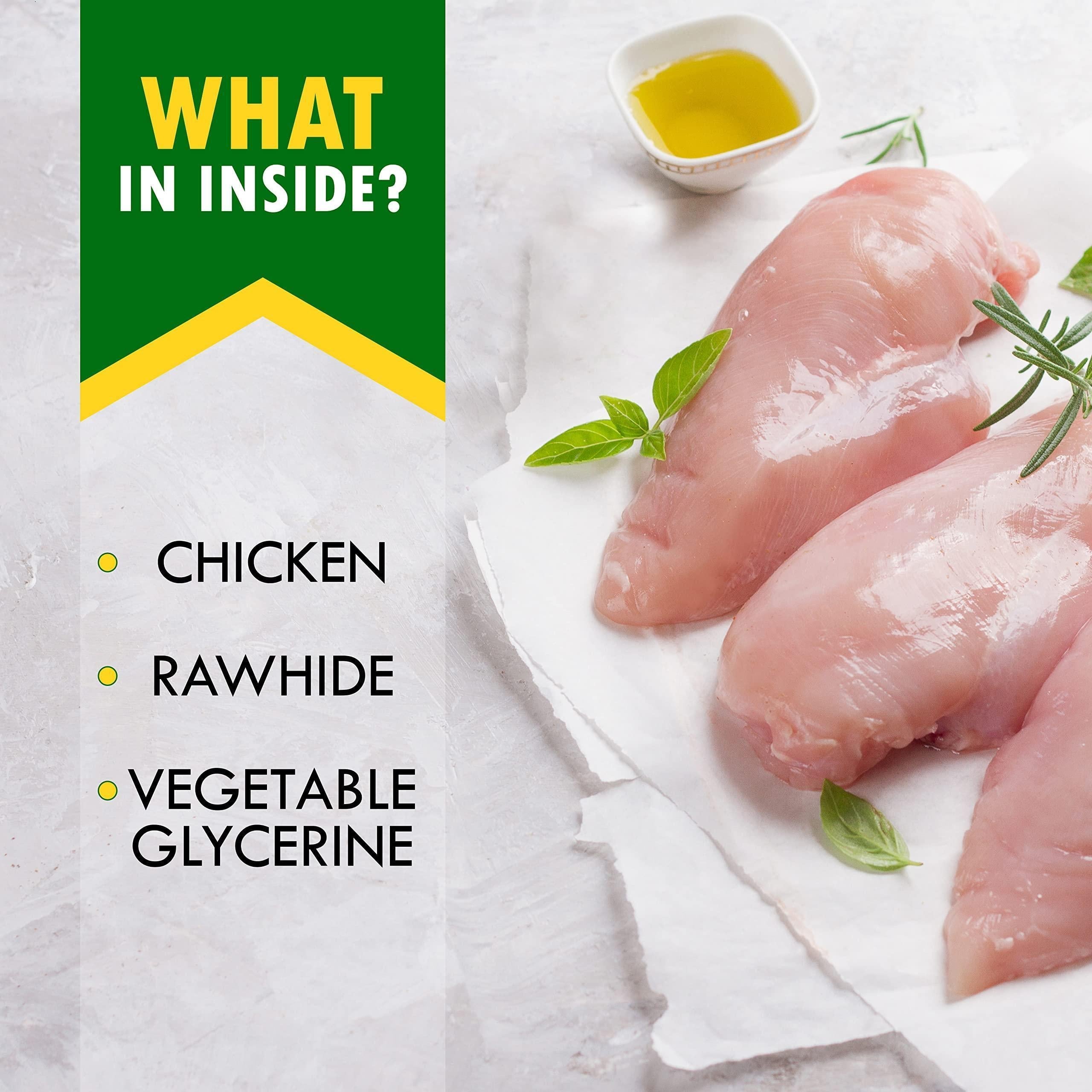 PawPremium Chicken-Wrapped Rawhide Sticks